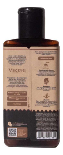 Shampoo Para Barba San Bernardino Fortalecedor 140ml Viking