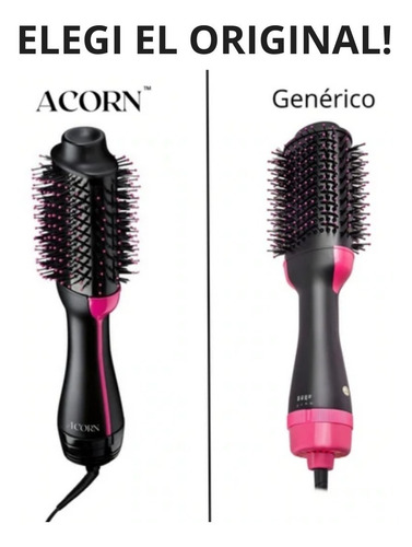 Imagen 7 de 8 de Cepillo Alisador Peine Secador Giratorio360 Smartbrush Acorn