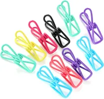 Comprar Pack 60 Ganchos Para Ropa Clips Metal Multiuso Hogar Oficina