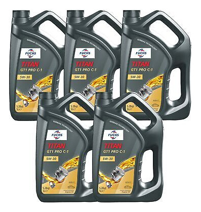 Fuchs 25 Liter Titan Gt1 Pro C-1 Sae 5w-30 Engine Oil 5  Lld