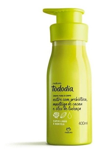 Creme Hidratante P/ O Corpo Capim Limão E Hortelã - 400 Ml