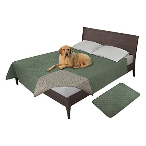 Funda De Cama Perro 100 % Impermeable, Protector De Mue...