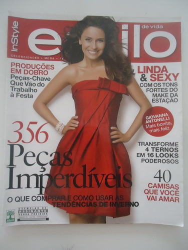 Revista Estilo #78 Ano 2009 Giovanna Antonelli