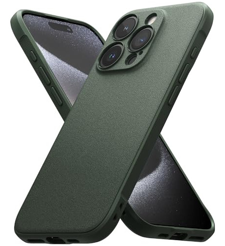 Funda De iPhone 15 Pro Texturada Ringke Onyx - Verde