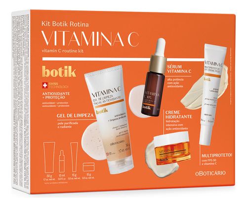 O Boticário Botik Vitamina C Mini Kit Rotina Facial