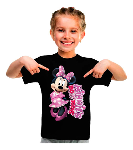 Remera Camiseta Minnie Mickey Mouse En Tres Diseños