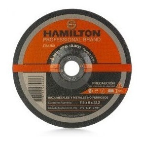 Disco Desbaste Abrasivo 115x6 Mm Hamilton