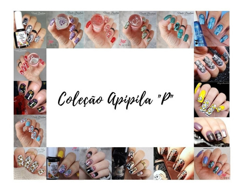 Imagem 3 de 5 de Placa Carimbo Unhas Apipila Apipila P13