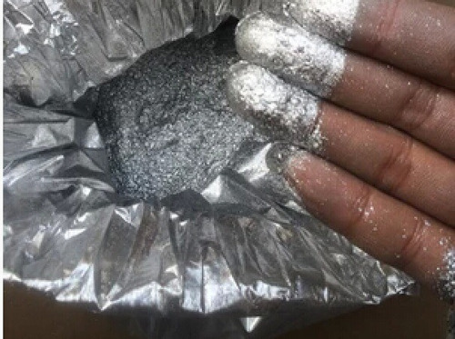 Imagen 1 de 7 de Polvo Metalico Purpurina Plata 150 Gms Color Plata No Cromo