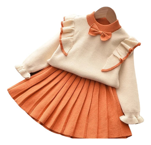 Traje Para Bebe Niña (falda Y Suéter)  12/18 Meses 