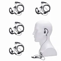 Comprar 5x Manos Libres Microfono Audifonos Para Radio Walkie Talkie