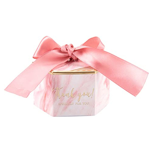 Cajas De Regalo Para Eventos - 30pcs Con Cinta (rosa)