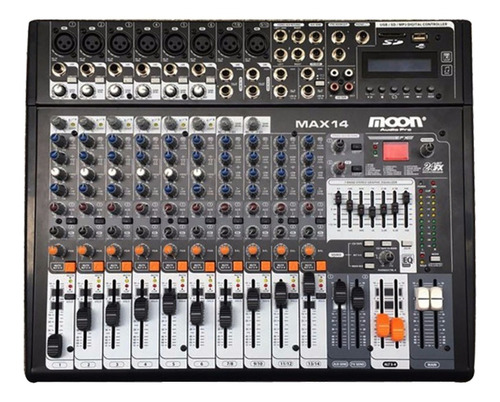 Consola Max14 Potenciada 14 Canales 800w Usb Fx Compresor