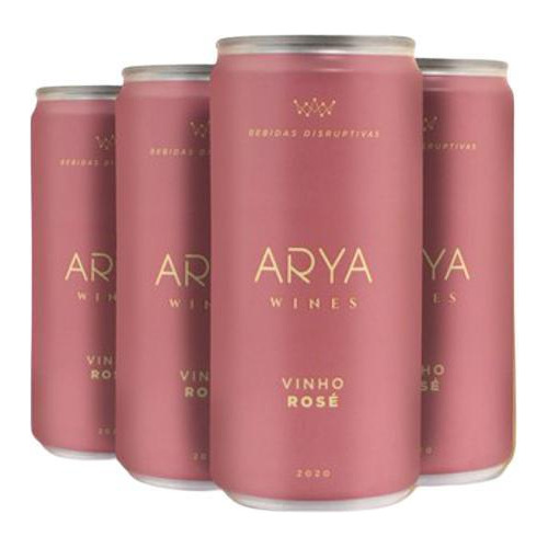 Kit 4 Latas - Arya Wines Vinho Rosé