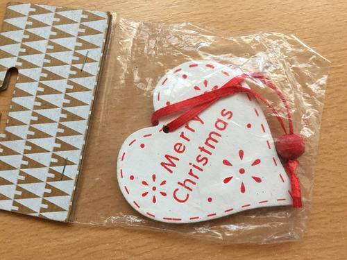 Corazon Adornos Navideños 7cm X 7cm Decoracion