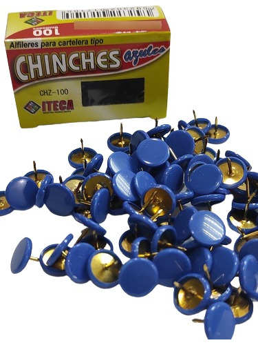 Chinches Iteca Varios Colores Caja 100 Unidades X 3 Cajas