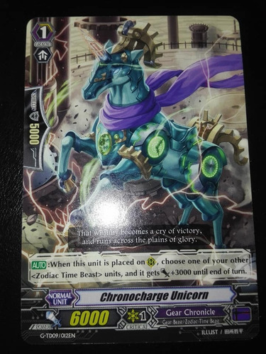 Chronocharge Unicorn - G-td09: True Zodiac Ti-carta Vanguard