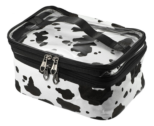 Maletín De Maquillaje Bolsa Cosmetiquera Viaje Textura Vacas