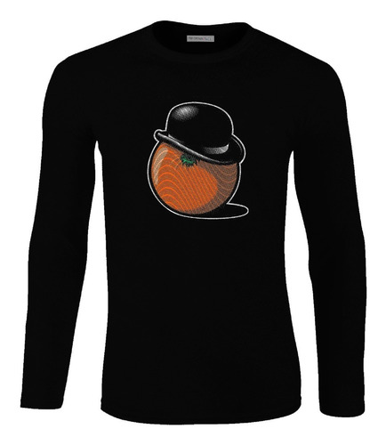 Camiseta Manga Larga Naranja Mecánica Fruta Art Película Lbo