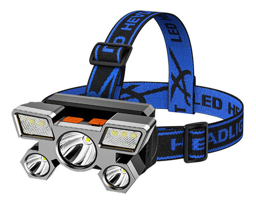 Linterna Frontal Usb Led Recargable De 5 W, Impermeable, 5 C