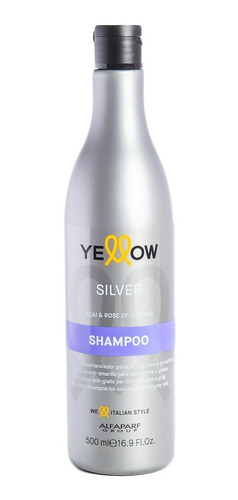 Shampoo Yellow Silver Pelo Rubio Grises Mechas Blancos Local
