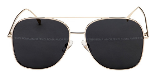 Lentes Fendi Roma Amor Gris Dorado Ff0378/g/s 2f77y Original