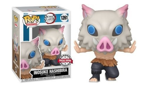 Funko Pop Inosuke Hashibira #1261 Septimo Colmillo Demon Slayer Anime Figura De Accion Original