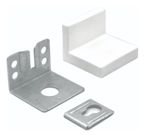 Escuadra Colgador Alacena Y Muebles Regulable Blanco X4