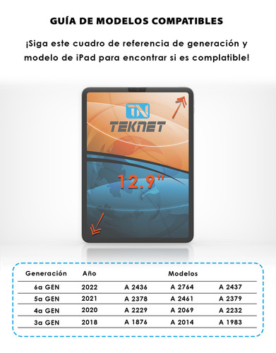 Protector Pantalla Mate Para iPad Pro 12.9 Dibujo Paper 2pck