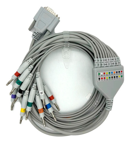 Cable Ekg 10 Puntas Compatible Con Varias Marcas Y Modelos