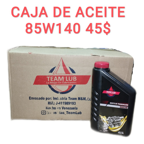 Caja De Aceite Mineral Team Lub 85w140 Caja Sincronica 