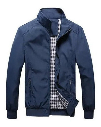 Chaquetas Bomber Hombre Color Liso Casual Chaquetas