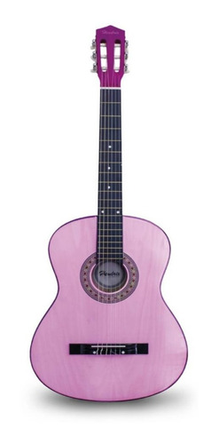 Guitarra De Madera 39  Pink + Accesorios / 03-hx0031
