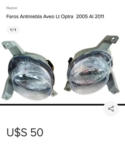 Faros Antiniebla Aveo Optra Nuevo 