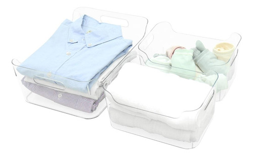Set De 3 Gavetas Organizadoras Home And Home Transparentes