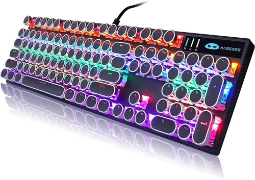 Teclado inalambrico tipo online maquina de escribir