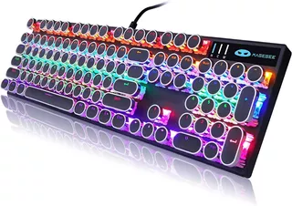 Teclado Mecánico Para Máquina De Escribir Outemu Blue Rgb Color Del Teclado Black//azul Axis