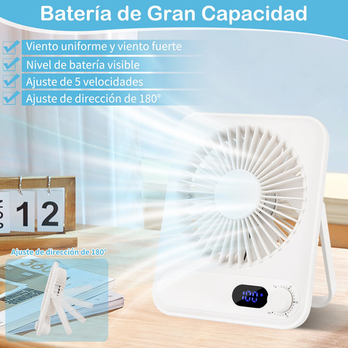 Ventilador Usb Portátil Recargable Para Viaje Y Hogar