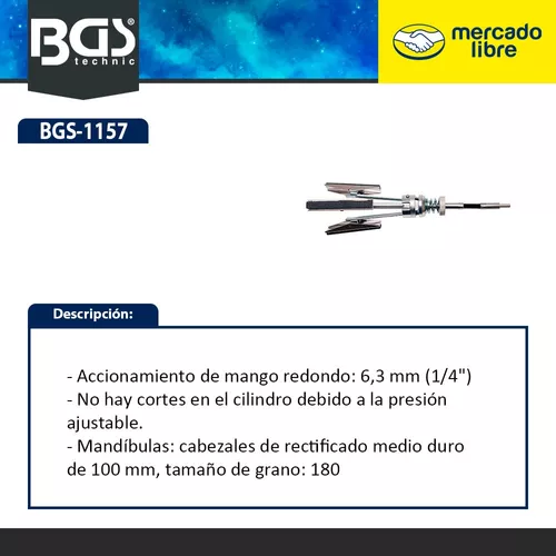 Bruñidor de cilindro de 3 brazos│Diámetro 58 - 168 mm │Cabezal 100mm - BGS  technic de México S.A. de C.V.