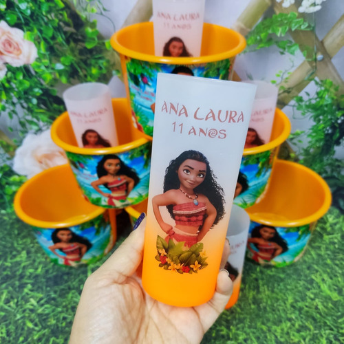 Kit Balde De Pipoca + Copo - Moana - 20 Itens