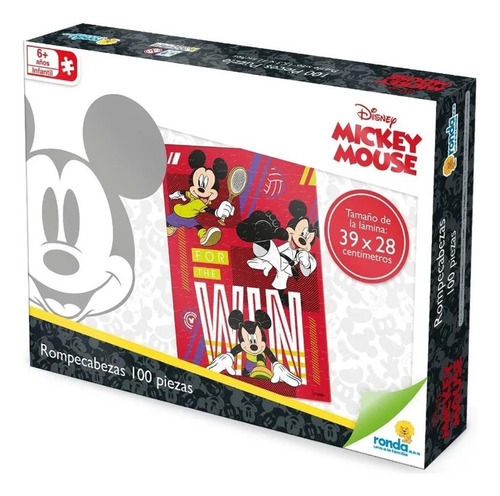 Puzzle De 100 Piezas Mickey Club Disney Ronda Super Oferta