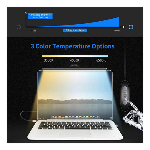 Monitor De Computadora Portátil Barra De Luz Lámpara 26cm