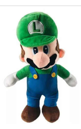 Peluche Luigi Hermano De Mario Bross De 30 Cm 