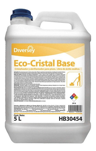 Cristalizador Y Abrillantador Marmol Diversey 5k/l Eco-base