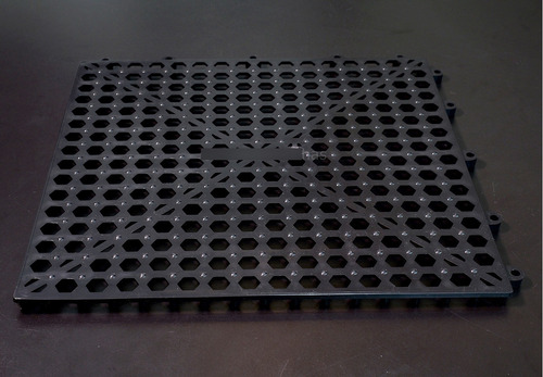 Piso Estrado Modular Antiderrapante 30x30cm - Kit Com 1.08m² Cor Preto