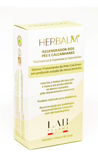 Hidratante Vegano - Reparador De Calcanhares - Lab Far 120g 
