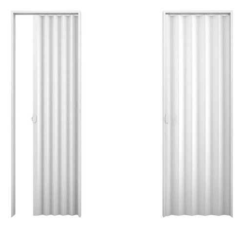 Porta Sanfonada Pvc Plasbil 80 Cm X 210 Cm Branco