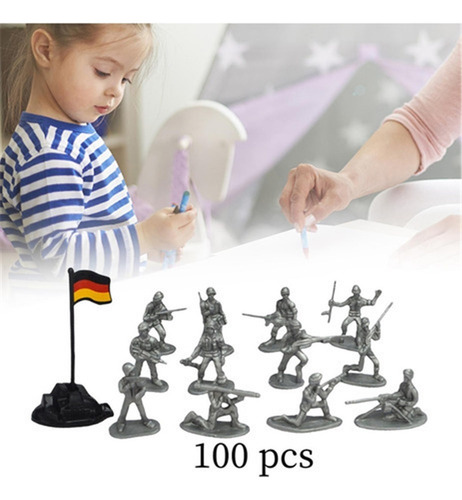 A Figuras De Acción Plateadas De La Segunda Guerra Mundial