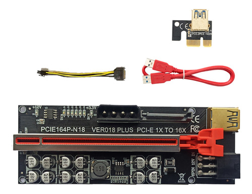 1 Paquete De Tarjetas Elevadoras Pci-e Ver018, De 1 A 16 Pue