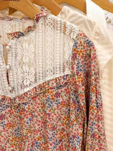 Blusa/camisa Floreada - Delicada - Broderie